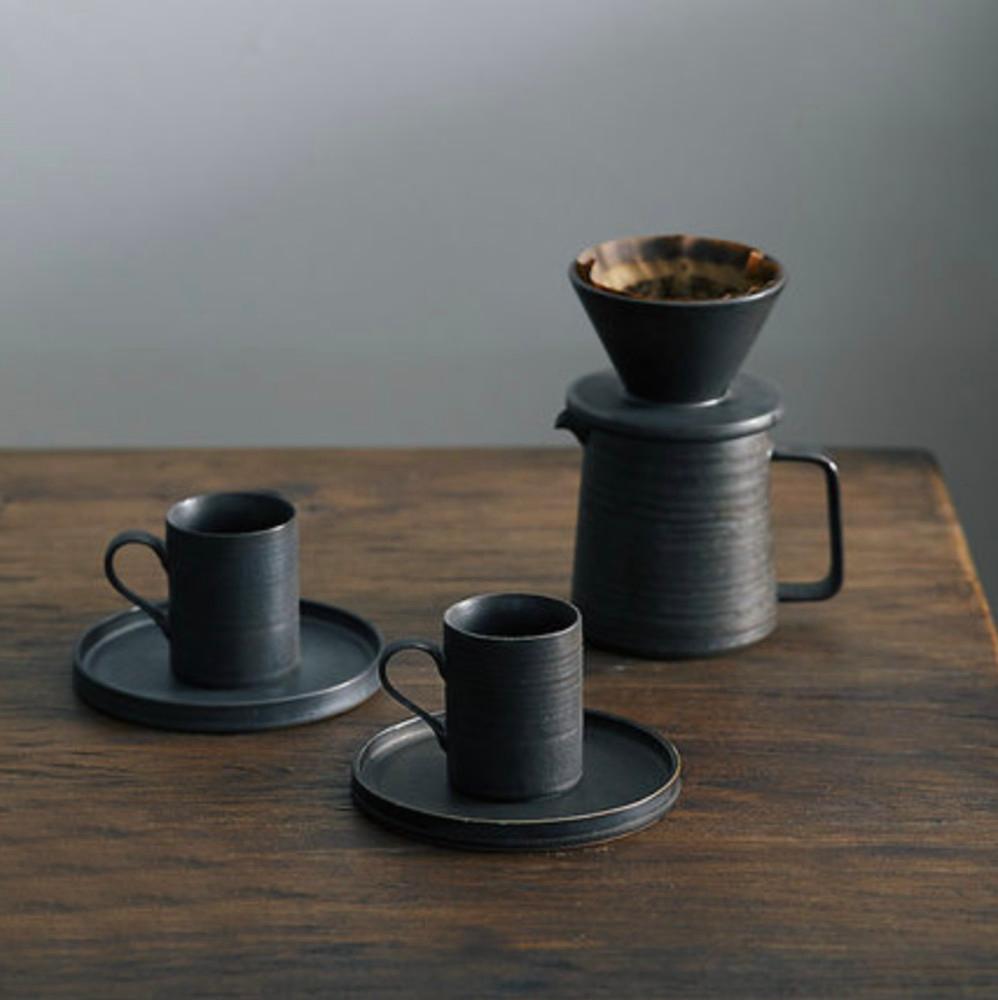 일본 핸드메이드 핸드드립 도자기 커피드리퍼 머그잔 찻잔 세트