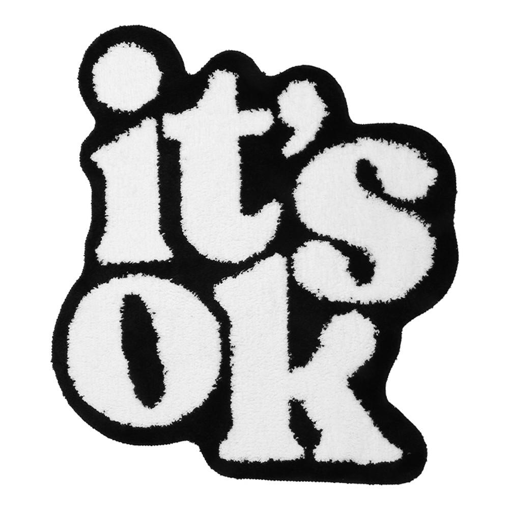 itsok 잇츠오케이 블랙앤화이트 터프팅 포인트 러그