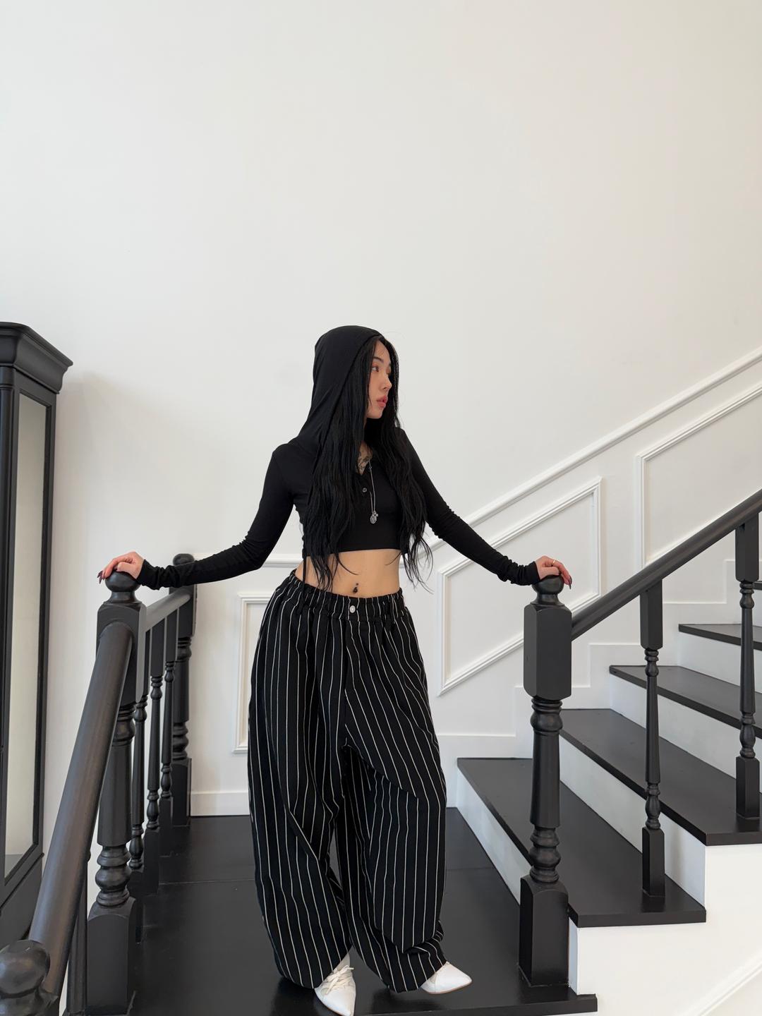 STRIPE SWEAT SLACKS