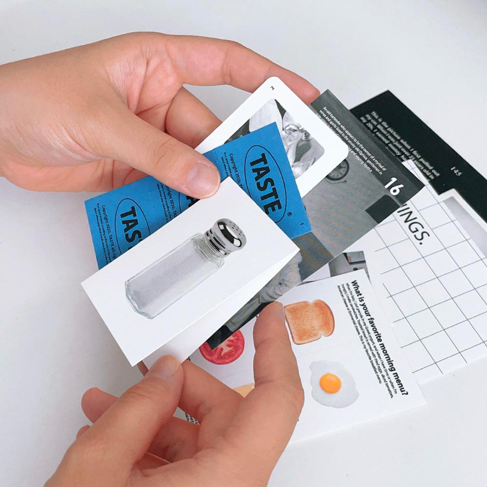 Taste package 테이스트 패키지 모던 빈티지 감성 엽서 스티커팩