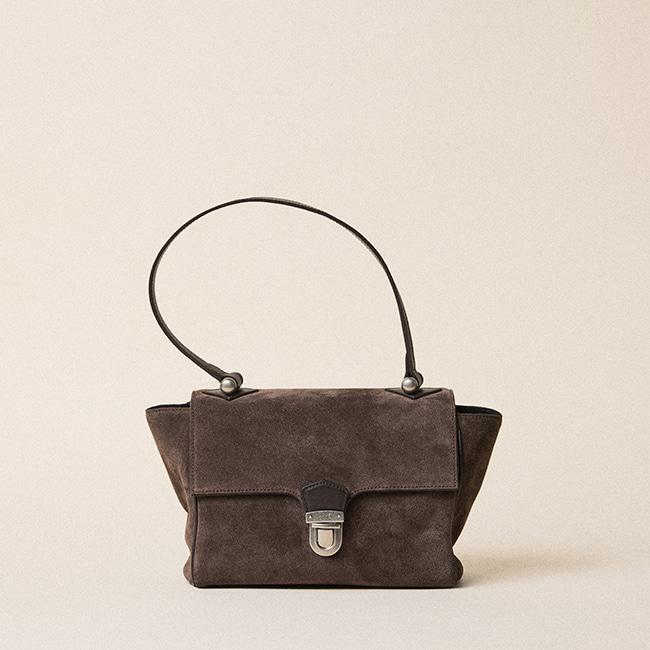 BRIEF BAG MINI_ESPRESSO SUEDE