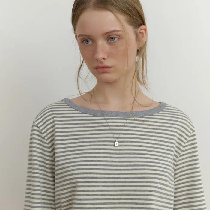 Cookie stripe t-shirt (gray)