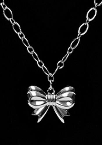 [24047] 쁘띠 리본 사슬 목걸이 (마지막 수량)