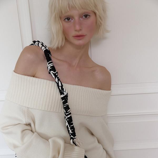 FOLDED OFF-SHOULDER KNIT - IVORY