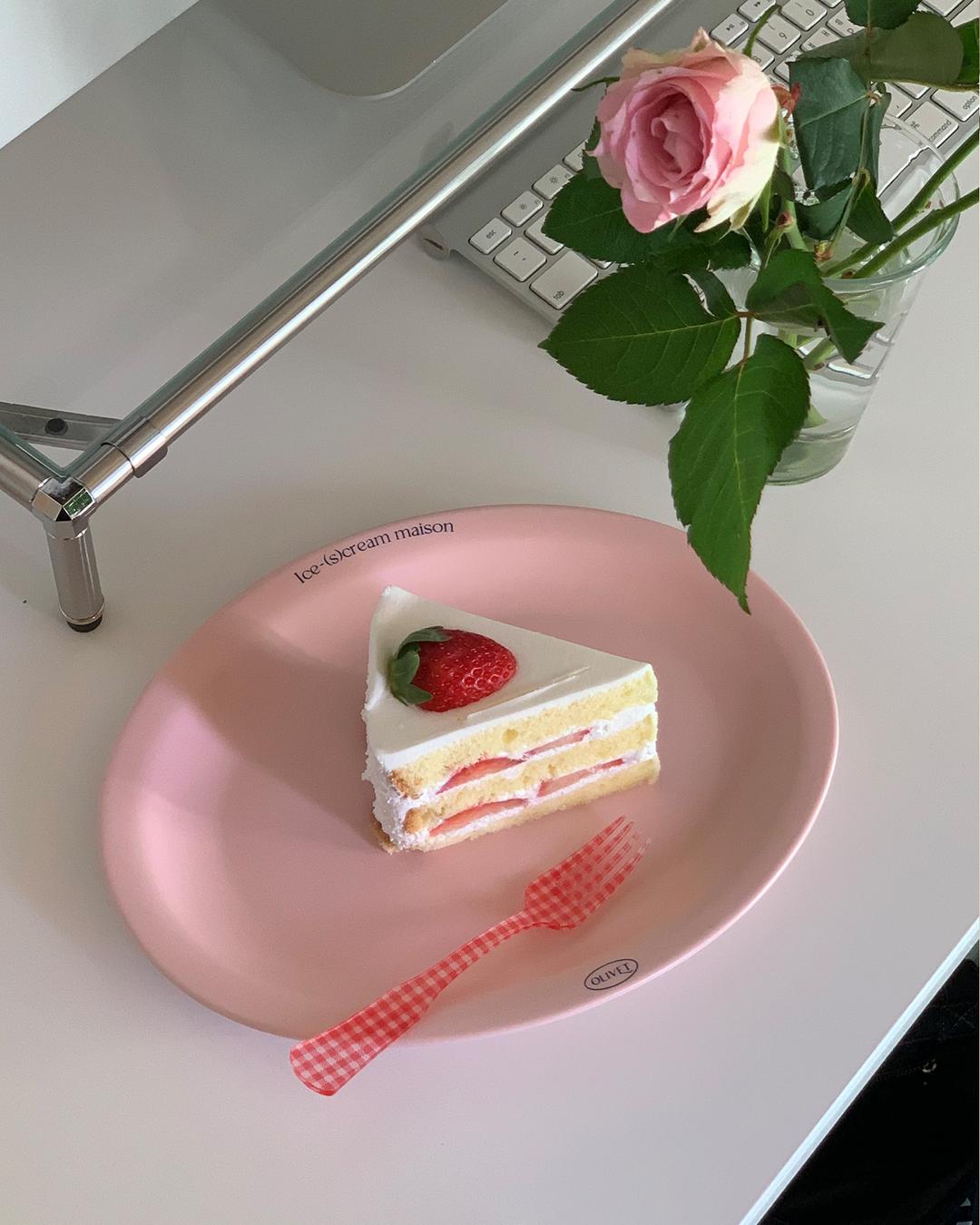 (4/9 white 재고판매) Ice-(s)cream plate (large ver.)