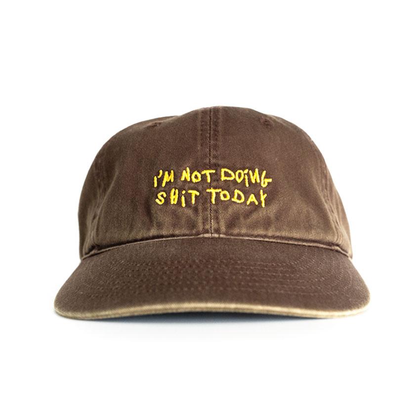 LETTERING CAP- BROWN