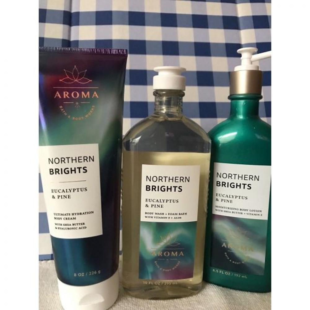 배스 바디 아로마테라피 노던 브라이트 유칼립투스 파인 로션 워시 크림 보습 크림