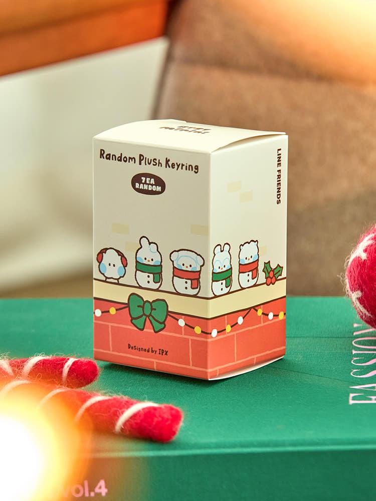 BT21 미니 미니니 쁘띠 홀리데이 스노우맨 랜덤 인형 키링