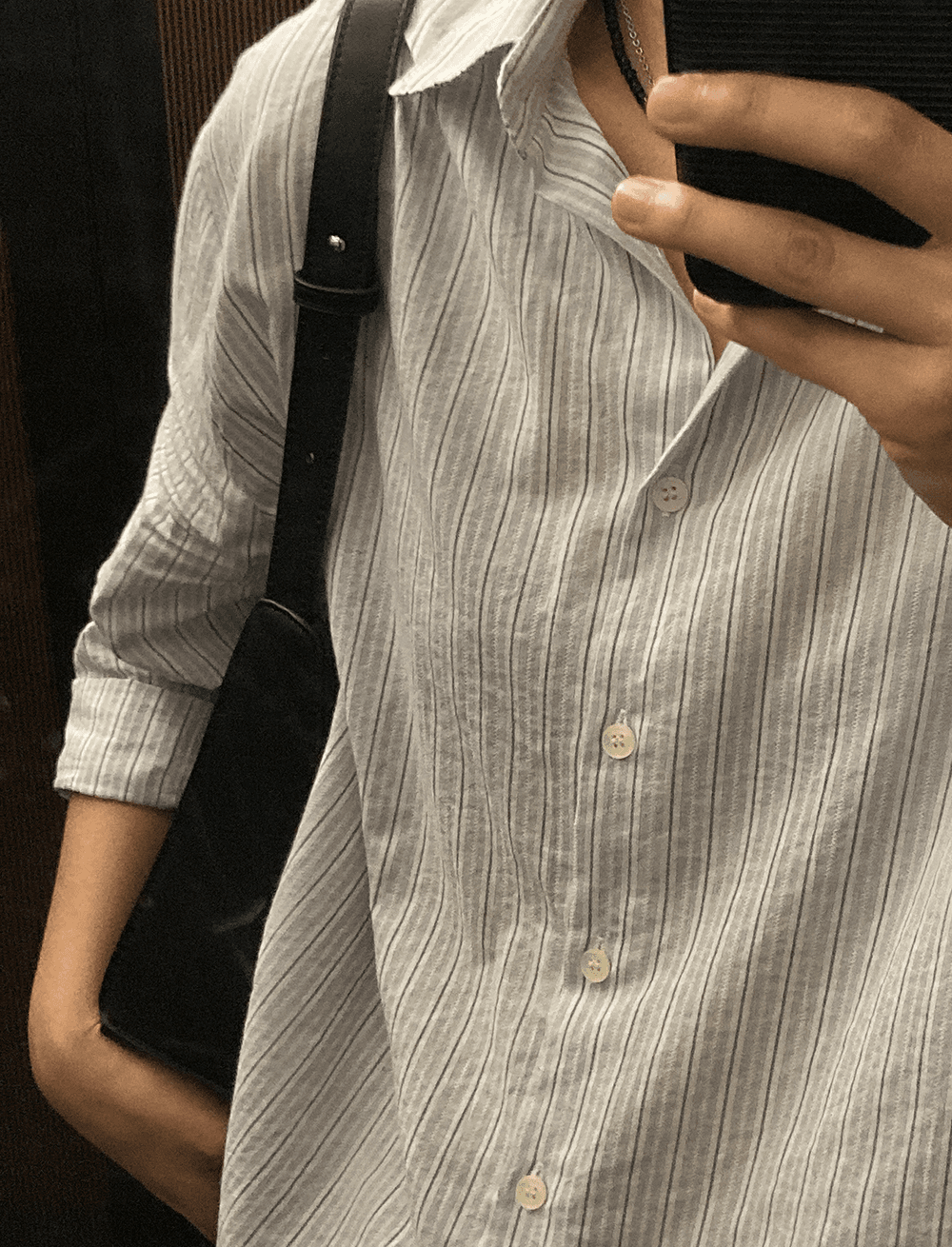 오어 스트라이프 셔츠