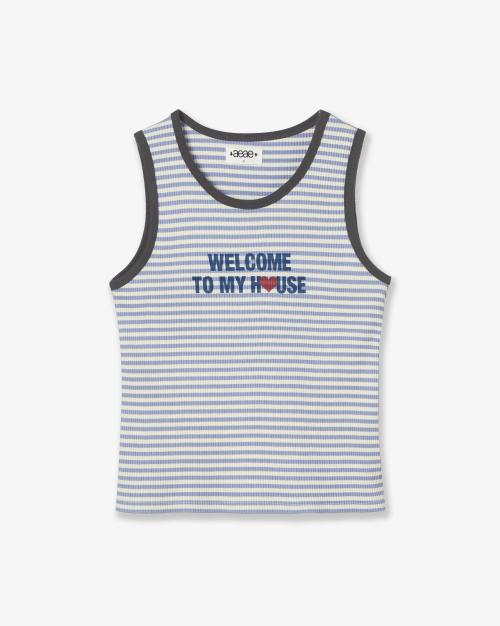 WELCOME TO MY HOUSE SLEEVELESS [SKYBLUE]
