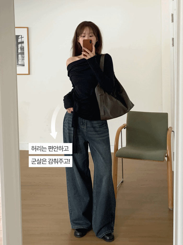 98도씨 [🏆실시간 주문폭주/무료배송][NEAH] 릿지 블루틴 모어 와이드데님