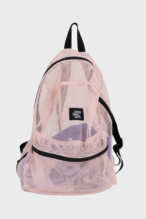 MESH BACKPACK - PALE PINK