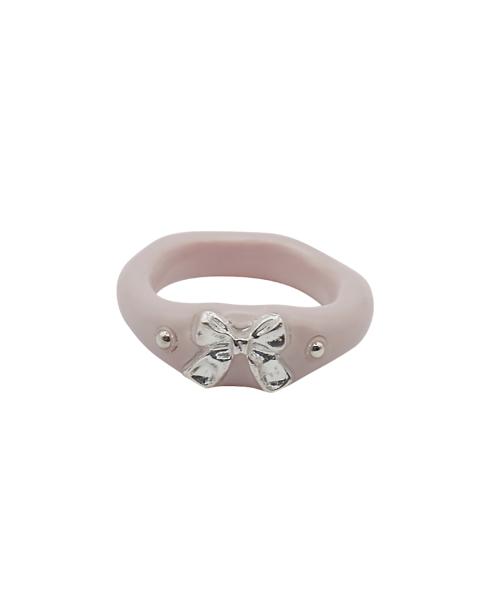 엔프프(NFF)  ribbon metal ring-pink - 후기 | 무신사