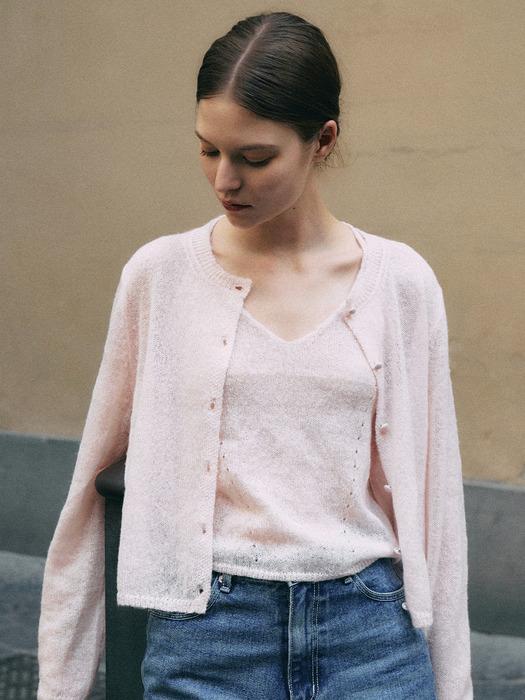 Mohair Pure Cardigan Set (5col)