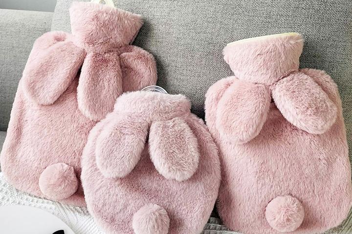 [10%쿠폰]토끼모양 찜질팩 핫팩 휴대용 보온 물주머니 2size 2colors