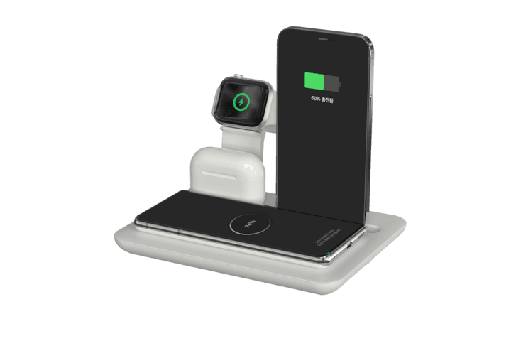 6 in 1고속 멀티 무선 충전기 아이폰 갤럭시 에어팟 버즈 워치 동시충전