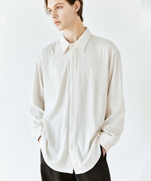 소프트 플리츠 셔츠_아이보리
