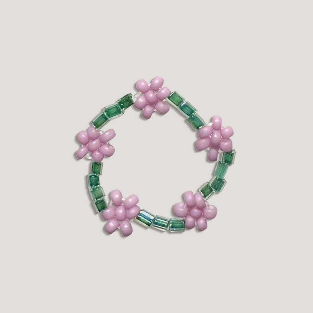 [어리틀티클] [트와이스 채영 착용] 블루밍 부케 - 비즈반지 단품