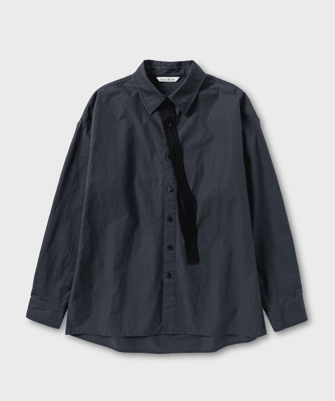 COTTON DRILL LS 셔츠_DARK NAVY