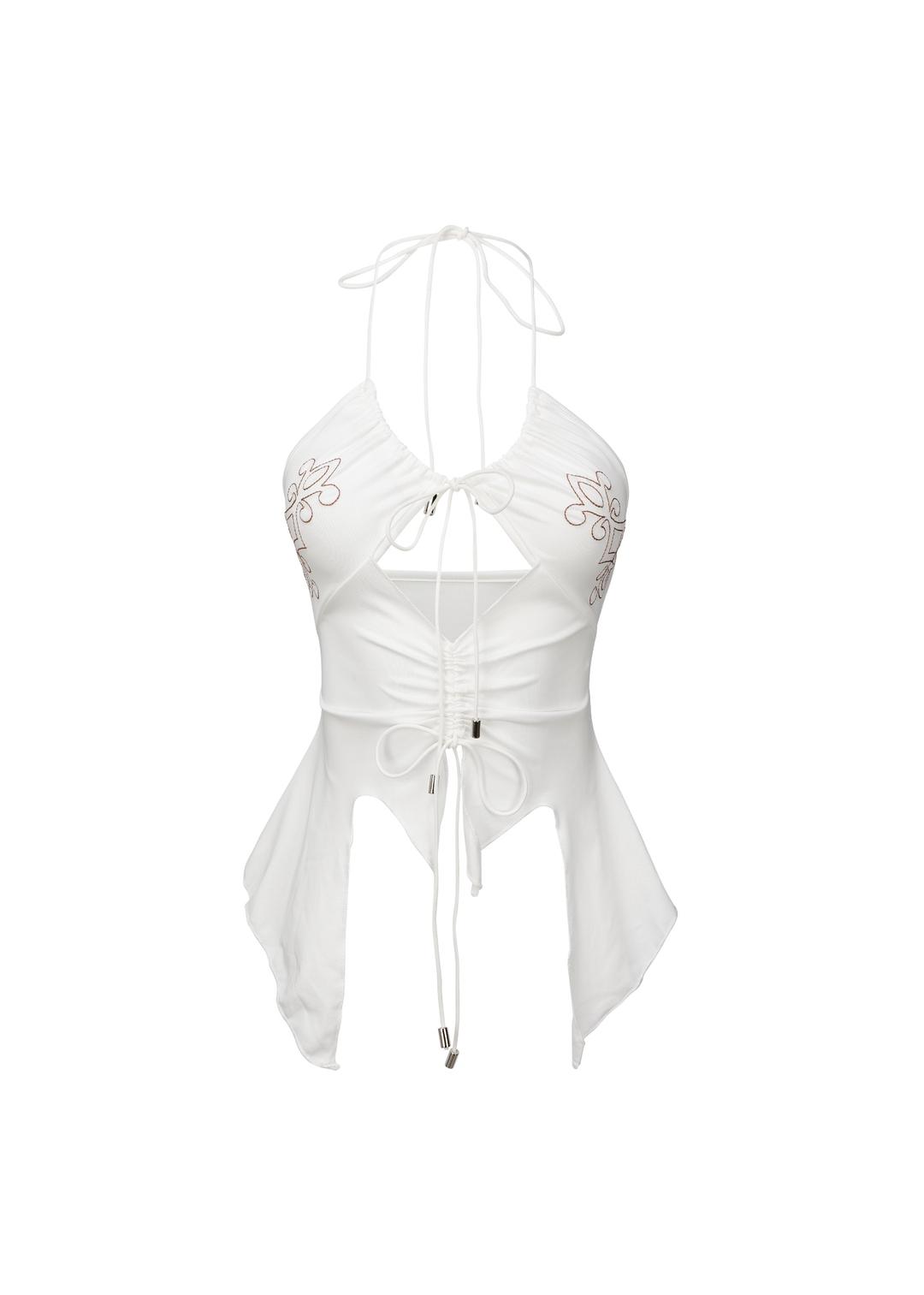 Wild west halter-Top (White)
