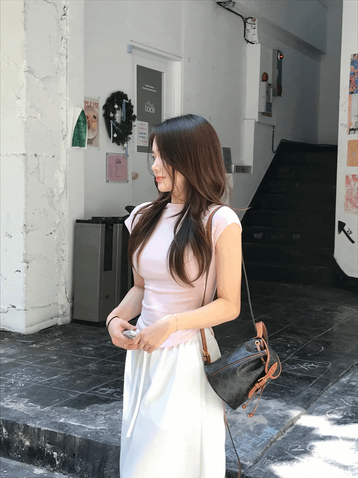 드로우온유 [주문폭주/당일발송]레이브 캡소매 반목 티셔츠