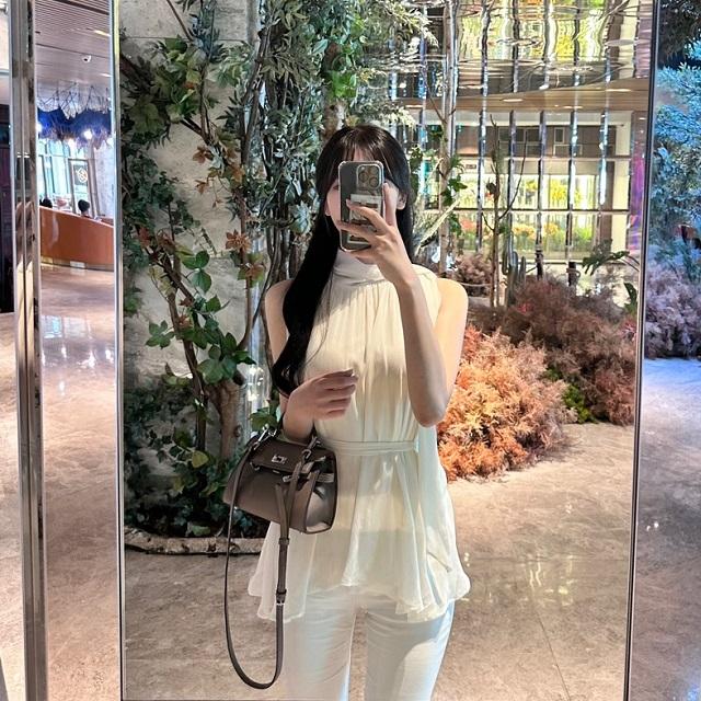 [인생샷보장✨!] 여리여리 쉬폰 타이 홀터넥 블라우스 미니원피스