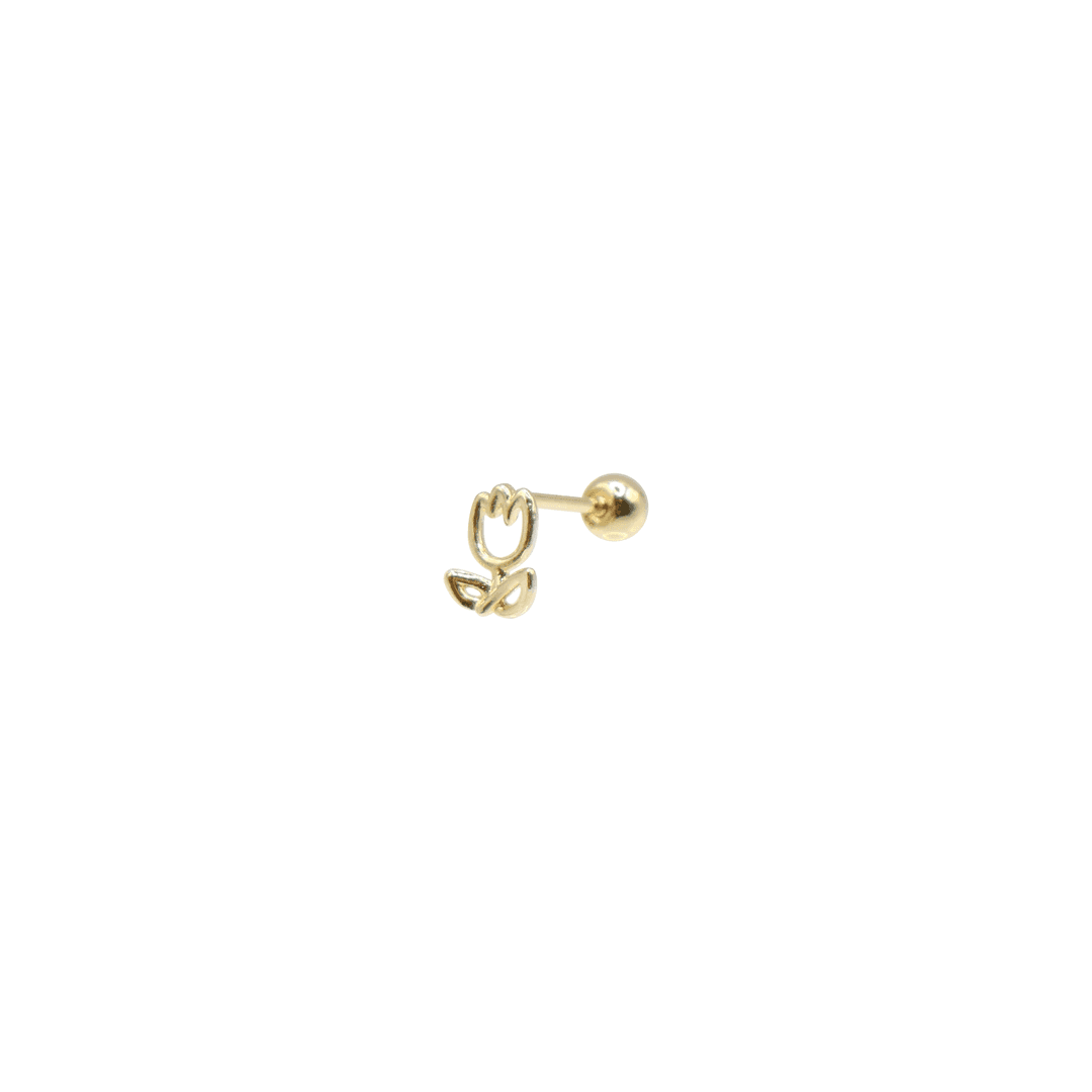 14k Line Tulip Piercing