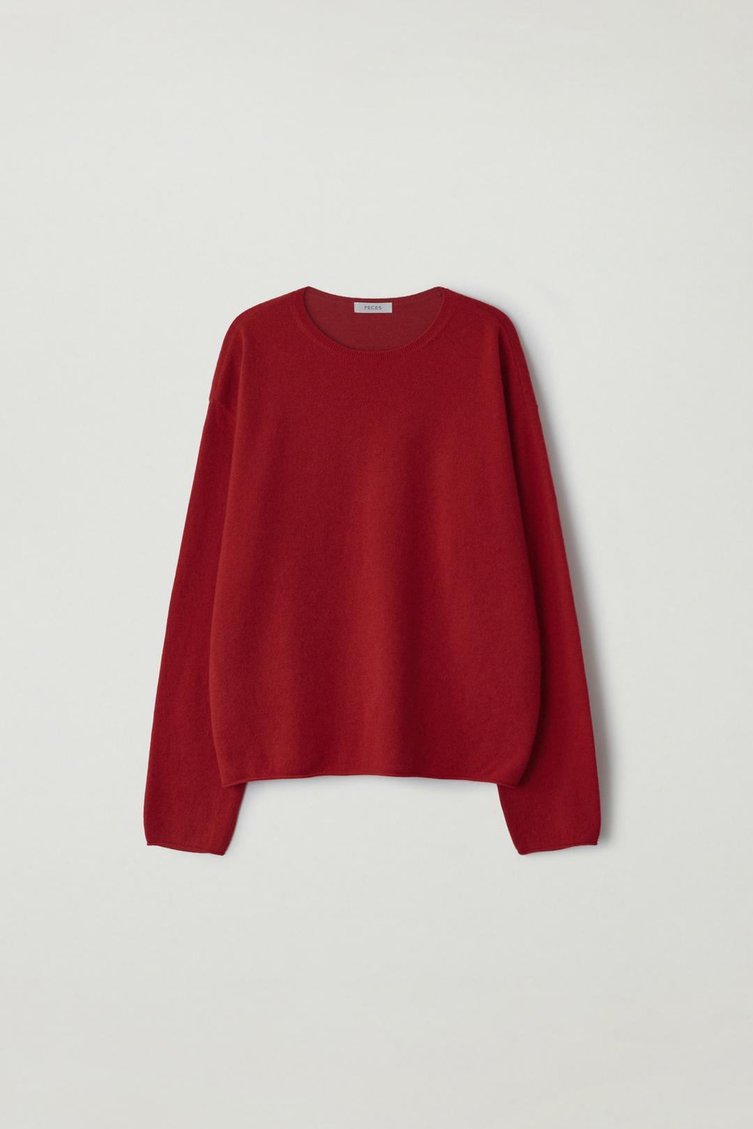 Wool oversized knit (Red)
