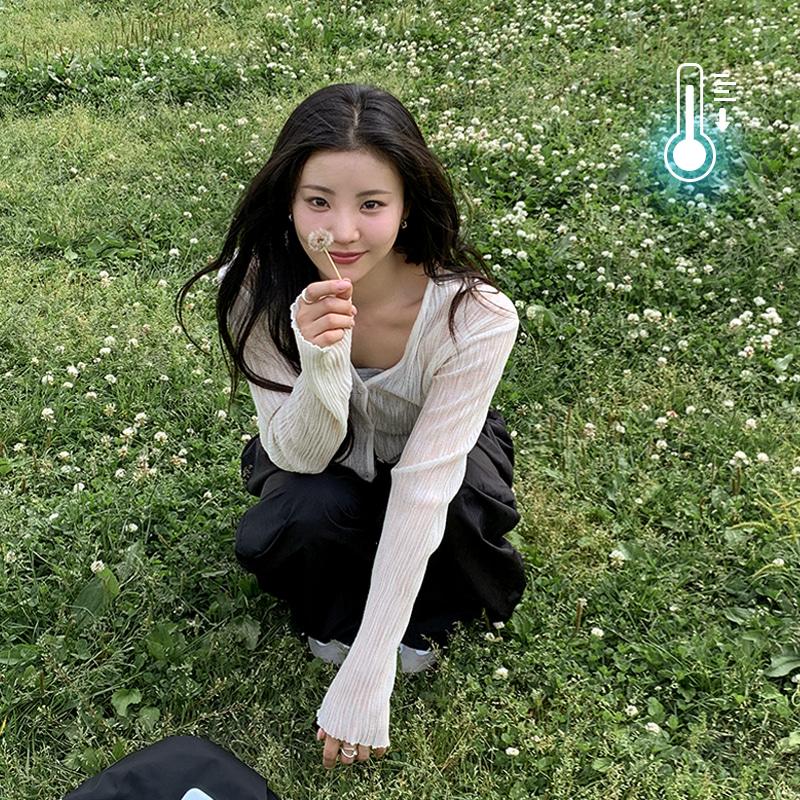 모어렌 [제작] [1만장돌파/6컬러]  #MADE [tcd0348] 시트니 린넨라이크 브이넥 가디건(여름가디건,살안타템,쿨링가디건,린넨가디건,장마룩)
