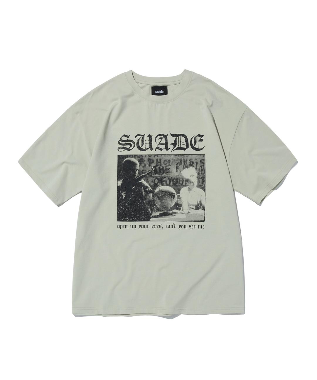 CRACK PRINTED TEE [IVORY]