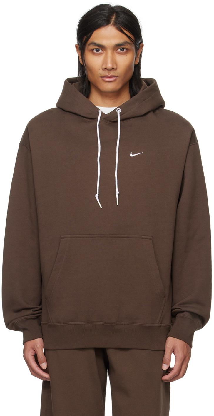 Nike Brown Solo Swoosh Hoodie