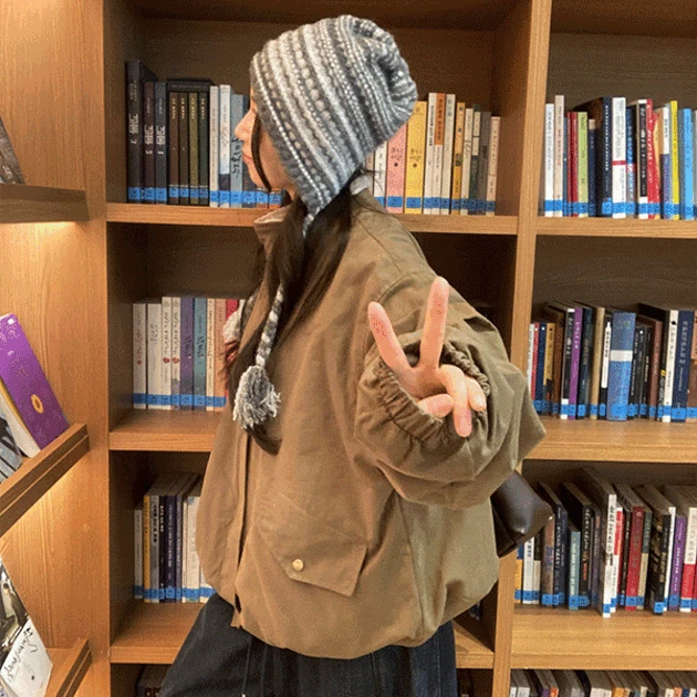 [보온성 최고!] 양털안감 코튼 숏 야상