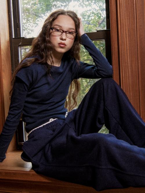 G CONTRAST SWEATPANTS (NAVY)