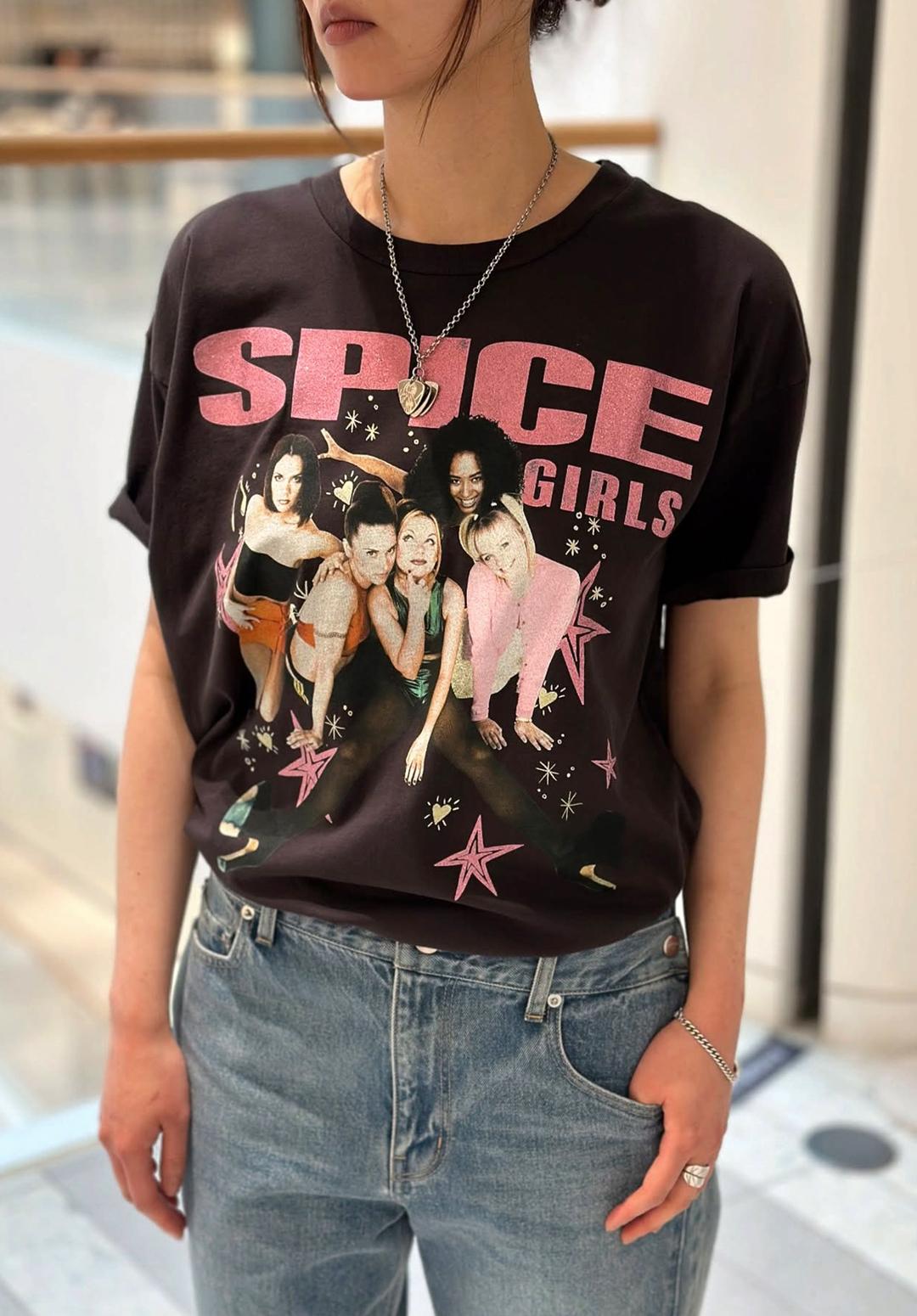 SPICE GIRLS DOODLES MERCH TEE, REACTIVE BLACK