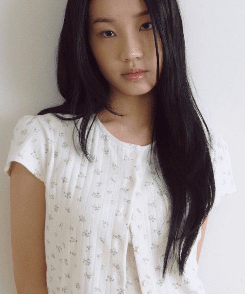 Waffle Flower Printed Cap Sleeve White