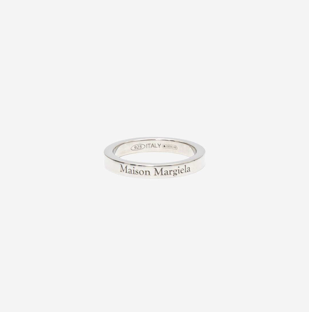 Maison Margiela Logo Ring Palladium