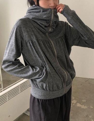 바나나 산토르 후드 셔링 집업