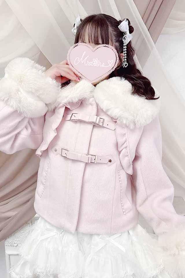 【MA*RS】【さきまるちゃんコラボ】リボンベルトショートコート - ピンク size-F-Ma*rs WebStore by LiLimPark