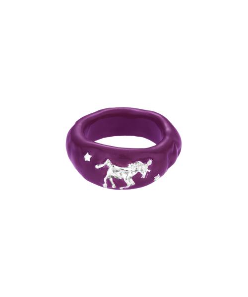 unicorn ring-plum