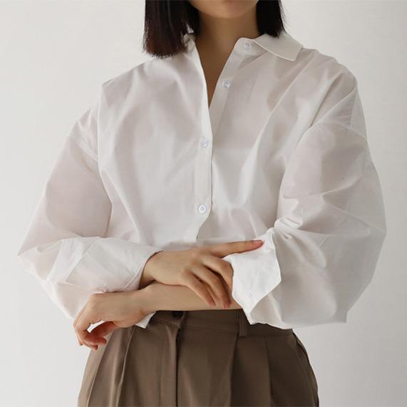 [재동씨 MADE]바스락 코튼 와이드 커프스 오버핏 셔츠(5color)