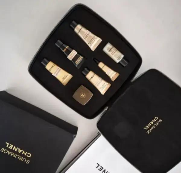 샤넬수블리마지기초7종미니세트+ 수블리마지파우치 / 샤넬뷰티쇼핑백