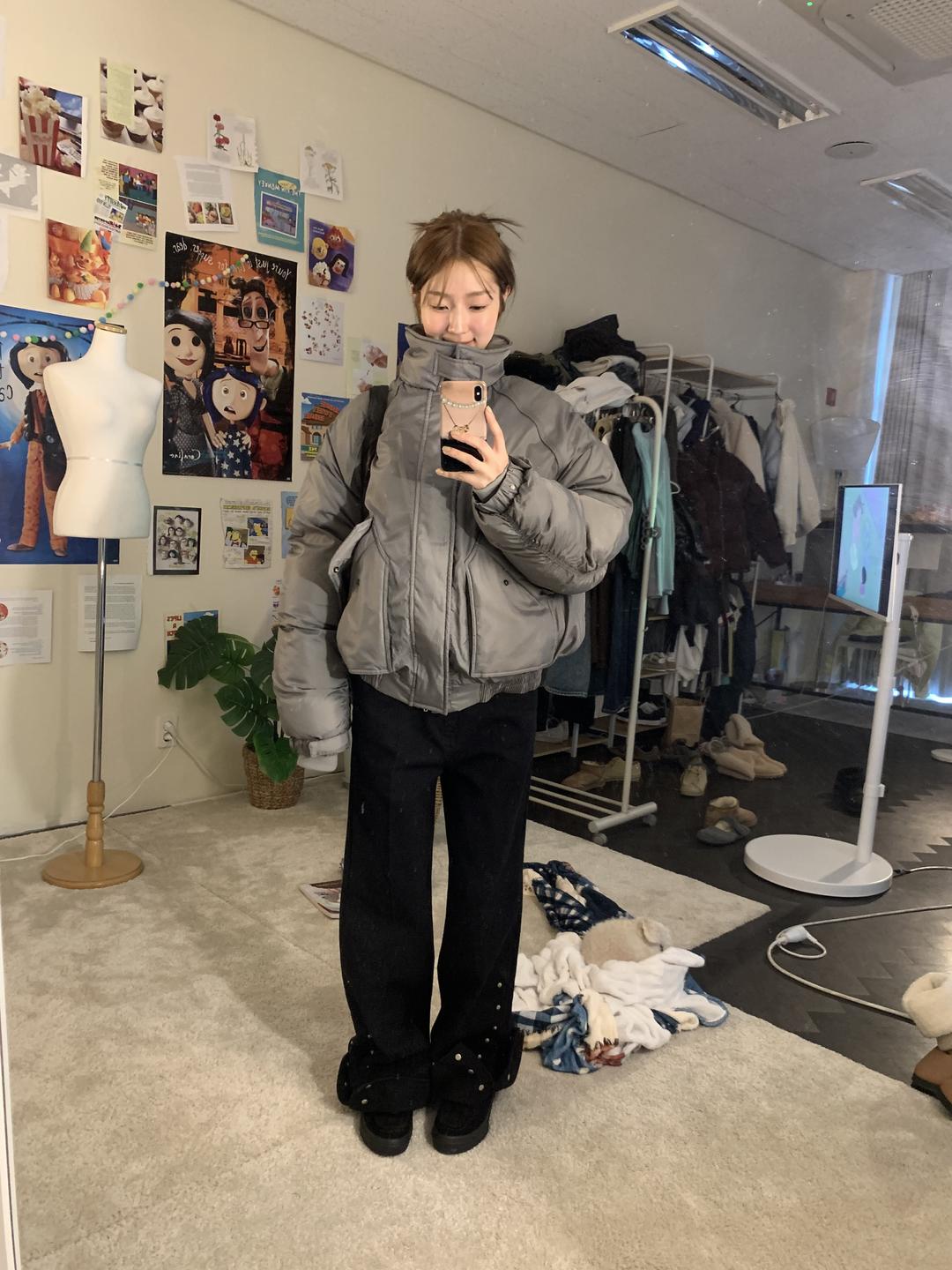 flipped snap button pants