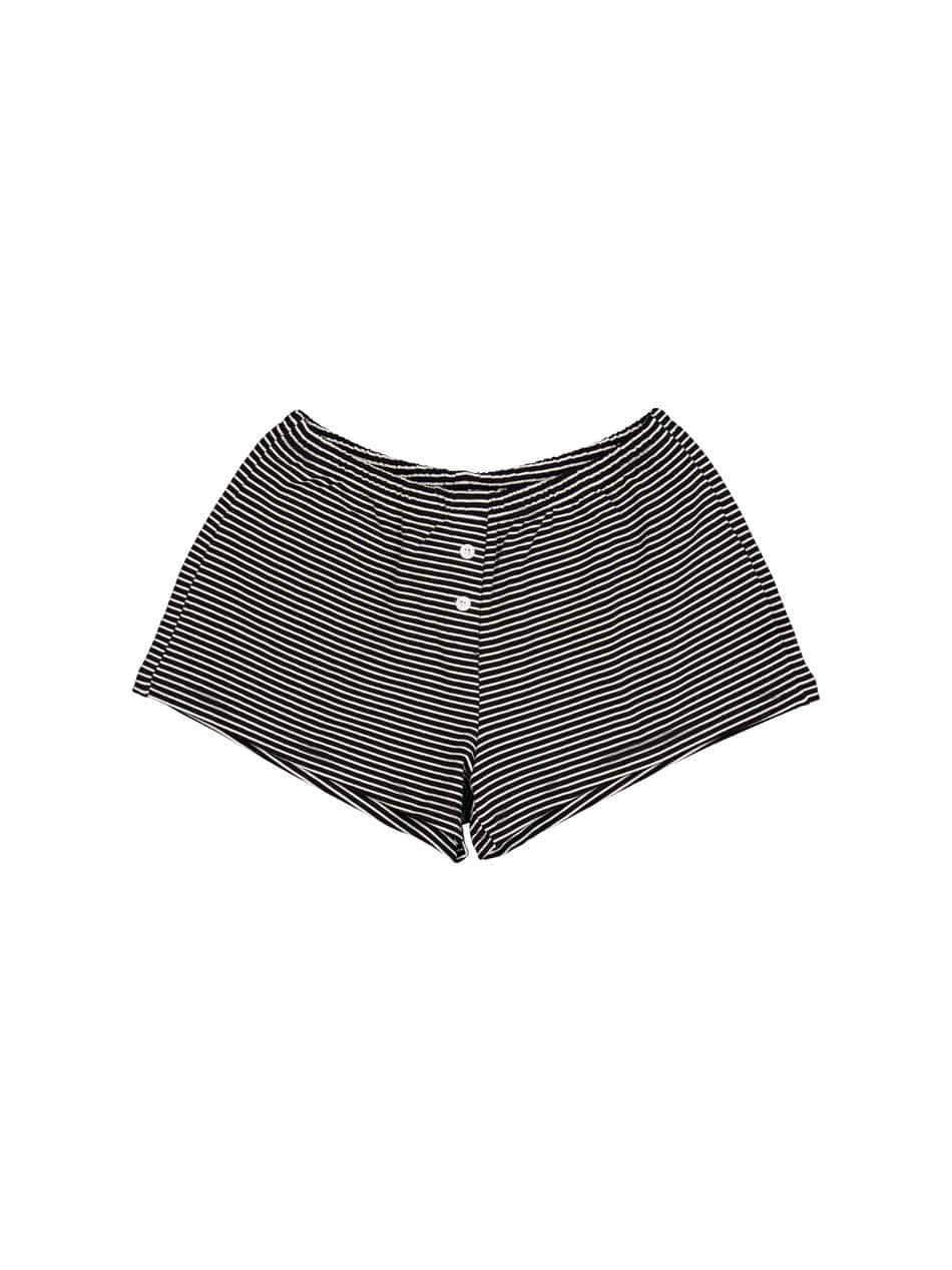 STRIPE SHORT PANTS / BLACK