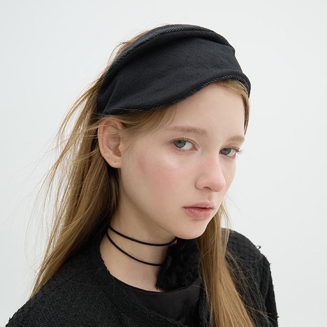 [serre-tête] Folding Fascinator - Black