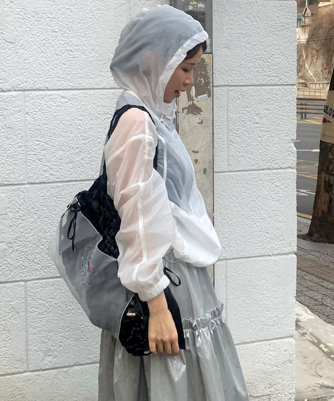 몽돌 시어 후드 윈드 브레이커 화이트 MDJP020WHITE