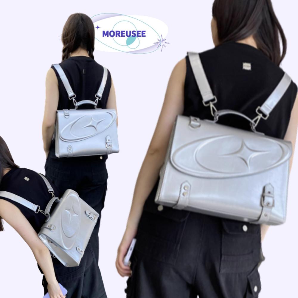 MRS 실버백 실버백팩 스퀘어 가방 아이패드가방 키치 하이틴 구디즈월드