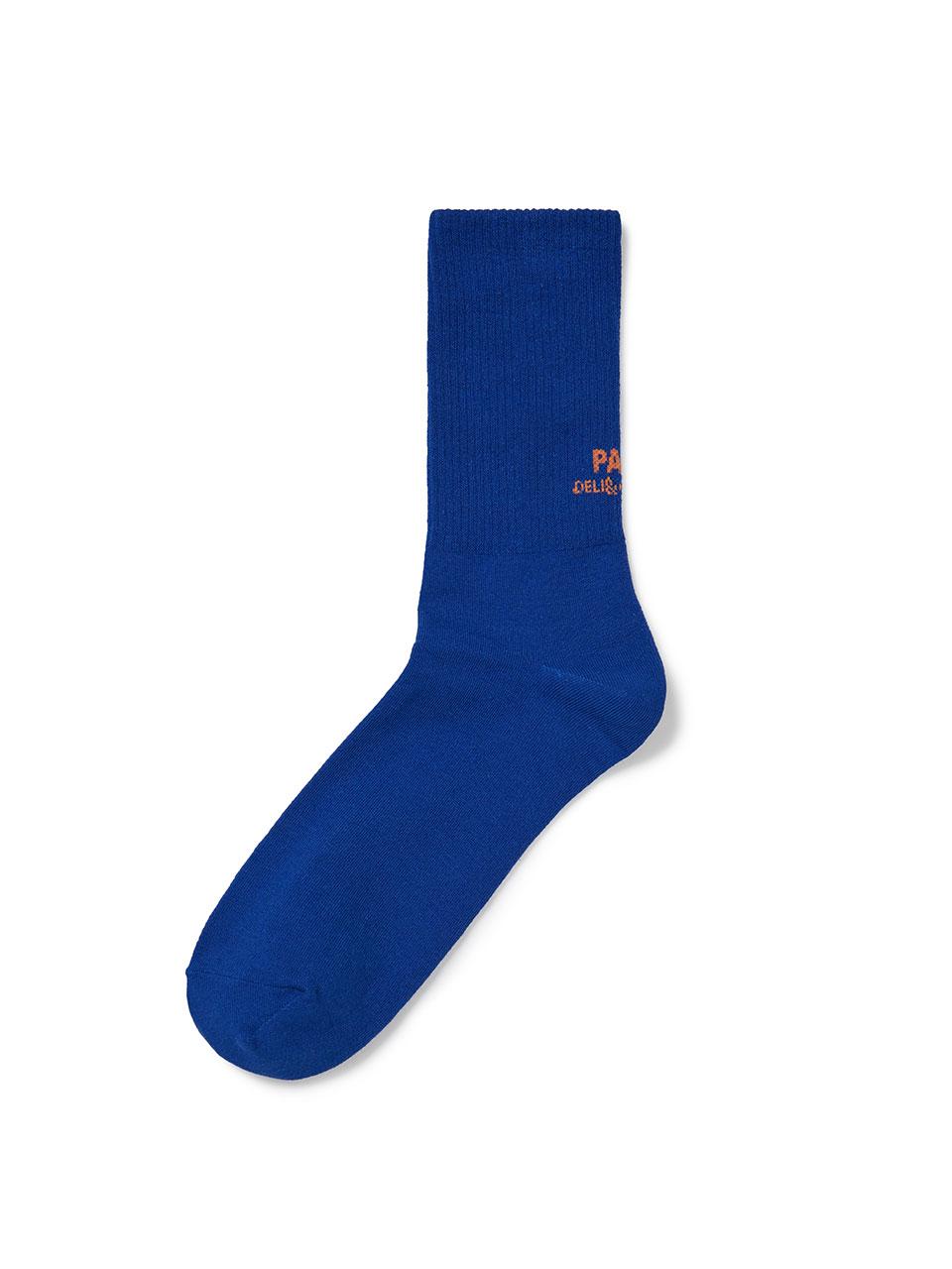 Rounded Logo Socks Blue