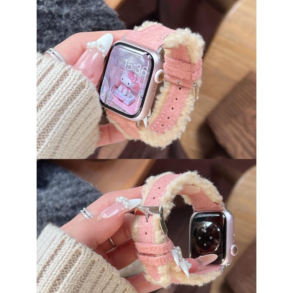 양털 애플워치 스트랩 겨울 벨벳 울트라 49mm