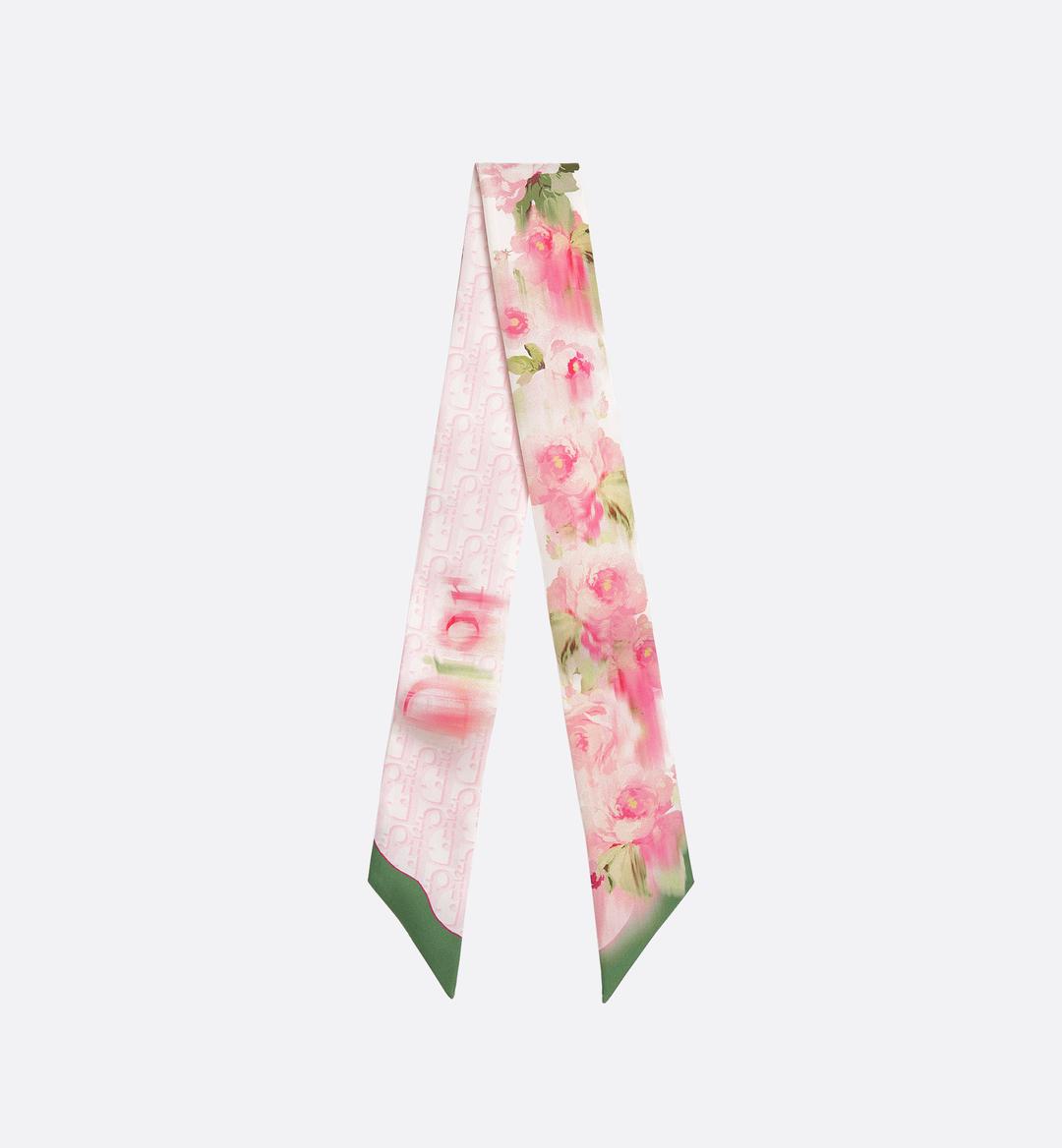 디올 페인티드 로즈 미차 스카프