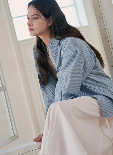 DOUBLE STRIPE SHIRTS [LAKE BLUE]